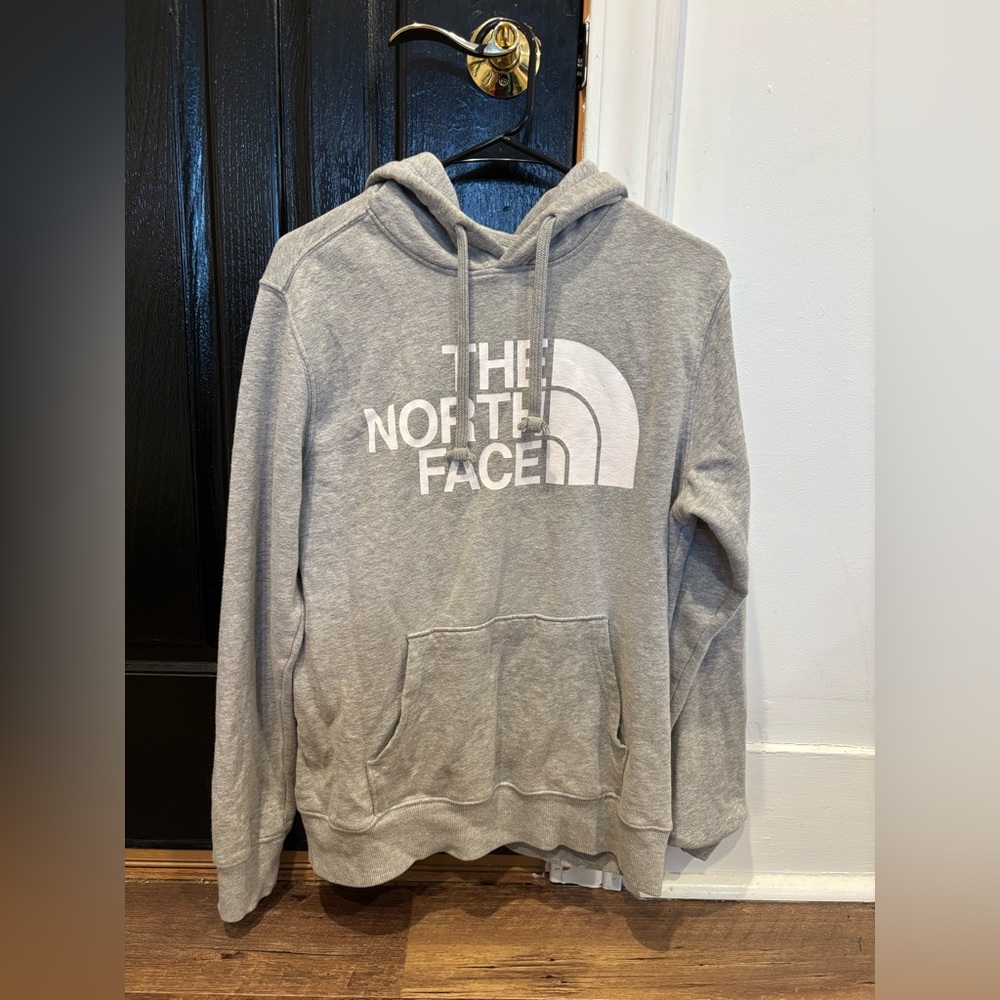 North Face grey hoodie (size S)